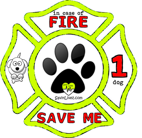 reflective 1 dog rescue decal, 1 dog alert, save my pets, 1 dog alert sticker, 1 dog window sticker, 1 dog inside, 1 dog emergency decal, 1 dog inside decal, 1 dog finder, 1 dog rescue alert decal, firefighter decal, refelctive decal, reflective sticker, in case of fire, firefighter decal, fire department