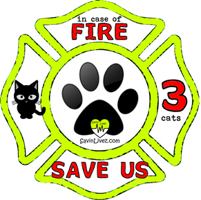 reflective 3 cats rescue decal, 3 cats alert, save my pets, 3 cats alert sticker, 3 cats window sticker, 3 cats inside, 3 cats emergency decal, 3 cats inside decal, 3 cats finder, 3 cats rescue alert decal, firefighter decal, refelctive decal, reflective sticker, in case of fire, firefighter decal, fire department