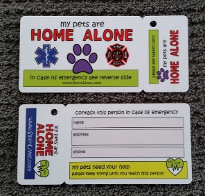 pets home alone wallet card key fob
